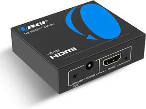 HDMI Splitter 1 in 2 Out - For TV Mirror Only - Not for Multi Monitors No HDCP bypass USB Powered No Adapter Included 1080P@60Hz & 4K@30Hz Resolutions  HDMI Splitter (HD-102)