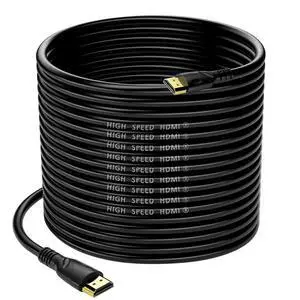 4K HDMI Cable 75FT(HDMI 2.0 18Gbps) Ultra High Speed 4K@60Hz Hdmi Cables Gold Plated Connectors Ethernet Audio Return Full HD1080p 3D Arc Compatible with Xbox UHD TV Monitor Laptop PC PS3-9
