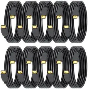 4K HDMI Cable 6FT 10 Pack High Speed HDMI Cable Shielded Cord for Gaming Monitor Support 4K@60Hz 2K@120Hz Ethernet HDR 3D ARC Compatible with  TV Laptop PS5 Xbox HDTV