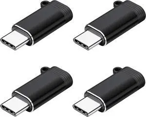 4 Pack Lightning to USB C Adapter Lightning Female to Type C Male Charging Converter QC Charge Compatible with iPhone iPad Android -ONLY Charging & Data Transfer from Cellphone to Computer 4 Pack Lightning to USB C Adapter Lightning Female to Type C Male Charging Converter QC Charge Compatible with iPhone iPad Android -ONLY Charging & Data Transfer from Cellphone to Computer
