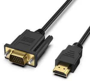 HDMI to VGA Cable Uni-Directional HDMI Computer to VGA Monitor Cable for Computer Desktop Laptop PC Monitor Projector HDTV Raspberry Pi  Xbox Graphics Card More 3.3FT