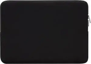 RAINYEAR 14 Inch Laptop Sleeve Case Protective Soft Padded Zipper Cover Carrying Computer Bag Compatible with 14 Notebook Chromebook Tablet Ultrabook (Black)