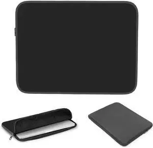 Custom Shockproof Laptop Sleeve for 10-17 Inch Customized Lightweight & Portable Notebook Case with Soft Inner Lining Durable Zipper Closure Black 15 inch No Custom