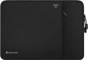 15 15.6 16 Inch Laptop Sleeve with Front Pocket Shockproof 360 Protective Laptop Case Briefcase Handbag Computer Carrying Bag Compatible with MacBook Air/Pro /HP/// Black