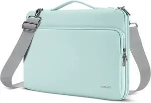 17 inch Laptop Sleeve Protective Case Cover Compatible with 17-17.3 inch HP    Chromebook Waterproof Computer Cases Bag with Shoulder Strap Mint Green