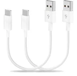Short iPhone 15/16/17 CarPlay Cable 1.15ft [2-Pack] C USB A to USB C Fast Charging Cord for  iPhone Pro/Max/Air Android Auto Charger for  Galaxy S24/S23 Google Pixel Z Flip