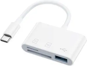 USB C Micro SD Card Reader Adapter for iPhone 17e 17 Pro Max Air 16 16e 16 Pro Max 16 Pro 16 Plus 15 Pro Max Plus Mac Type C to TF/Micro SD Memory Card Reader Digital Camera Adapter Transfer USB C Micro SD Card Reader Adapter for iPhone 17e 17 Pro Max Air 16 16e 16 Pro Max 16 Pro 16 Plus 15 Pro Max Plus Mac Type C to TF/Micro SD Memory Card Reader Digital Camera Adapter Transfer