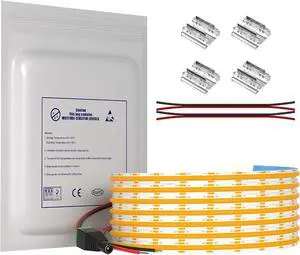 DC 12V COB LED Strip Light 32.8ft(10M) 3120LEDs CRI 93+ Uniform Glow Flexible LED Tape Lights 4000K for Indoor DIY Bedroom Kitchen Home Decor(No Power Supply)