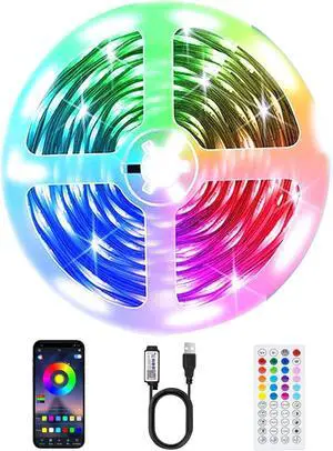 LED Lights for TV 3.28ft Music Sync RGB Backlight with Remote & App Control USB Powered for 24-32Inch TVs Gaming Monitors PC Bedroom