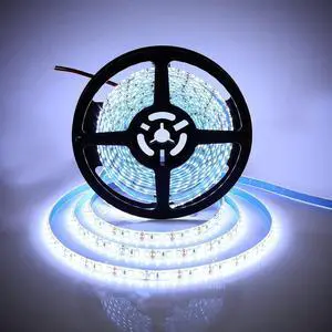 600 LEDs Light Strip Waterproof 16.4FT Daylight White LED Rope Lighting Flexible Tape Decorate for Bedroom Boat Car Christmas TV Backlighting Holidays Party