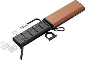 SmallRig Multifunctional Card Reader & Card Holder (CFexpress Type B) with Slot for AirTag High-Speed Memory Card Reader for SD SDXC Micro SD SDHC 3 Card Read Simultaneously 9 card slots - 4532