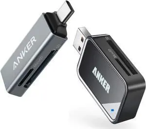 2-in-1 USB C Memory Card Reader&USB 3.0 SD Card Reader