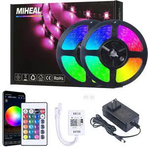 Led Light Strip WiFi Wireless Smart Phone Controlled 65.6ft Non-Waterproof Strip Light Kit Black PCB 5050 LED Lights Working with Android and iOS System IFTTT Led Light Strip WiFi Wireless Smart Phone Controlled 65.6ft Non-Waterproof Strip Light Kit Black PCB 5050 LED Lights Working with Android and iOS System IFTTT