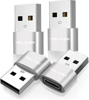 USB to USB C Adapter 4 Pack USB C Converter USBC Female to USB Male Adapter Type C to USBA Charger Converter Compatible with iPhone 17 16 15 14 iPad Pro Air Mini S24 S23 USB to USB C Adapter 4 Pack USB C Converter USBC Female to USB Male Adapter Type C to USBA Charger Converter Compatible with iPhone 17 16 15 14 iPad Pro Air Mini S24 S23