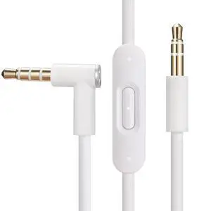 Replacement Audio Cable Cord Wire Compatible with Beats Studio Solo Pro Detox Wireless Mixr Executive Pill with in Line Mic and Control (White) Replacement Audio Cable Cord Wire Compatible with Beats Studio Solo Pro Detox Wireless Mixr Executive Pill with in Line Mic and Control (White)
