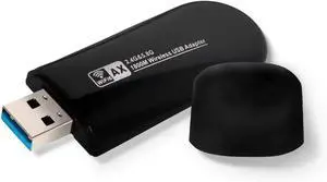 WiFi Adapter for Desktop PC and Laptop Ultra-Fast 1800Mbps Wi-Fi 6 USB Wireless Network Adapter Dual Band 2.4/5GHz Compatible with Windows 11/10 Built in High Gain Antenna WiFi Adapter for Desktop PC and Laptop Ultra-Fast 1800Mbps Wi-Fi 6 USB Wireless Network Adapter Dual Band 2.4/5GHz Compatible with Windows 11/10 Built in High Gain Antenna