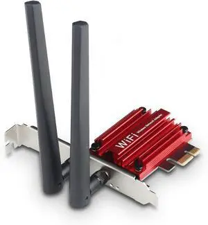 WiFi 6 PCIe Card with Bluetooth 5.2 for Desktop AX1800 Dual Band 2.4G/5G Wireless Adapter 6dBi High Gain Antenna Low Latency for Gaming & Streaming Windows 10/11 WiFi 6 PCIe Card with Bluetooth 5.2 for Desktop AX1800 Dual Band 2.4G/5G Wireless Adapter 6dBi High Gain Antenna Low Latency for Gaming & Streaming Windows 10/11