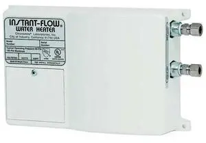 FOR Instant-Flow Electric Tankless Water Heater, 208V AC, 20A, 0.35/1.5 gpm, 25/60/80 PSI, Single Phase