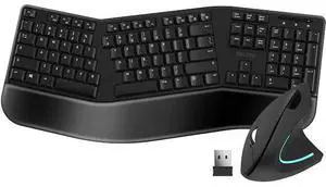 FOR KB200 Wireless Ergonomic Keyboard and S12 Wireless Vertical Mouse Combo