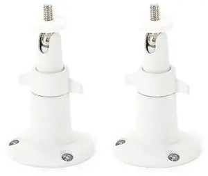 FOR Camera Metal Wall Mount, Adjustable, Indoor/Outdoor, White, 2PK