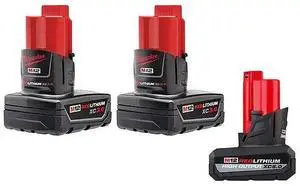 FOR M12 RDL Battery 2PK + HO XC5.0 Battery
