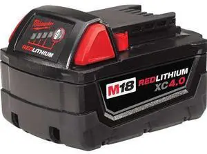 FOR M18 REDLITHIUM XC4.0 Battery, 4.0Ah, Extended Capacity, 18V, Li-Ion Battery