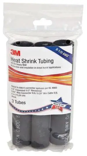AdhesiveLinedHeatShrinkTube HeavyWall 3:1I.D.ShrinkRatio 0.8inI.D.BeforeShrinking