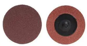 FOR Quick-Change Sanding Disc, 3 in Dia, 80 Grit, TR, Aluminum Oxide, R766, PK50