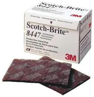 FOR Sanding Hand Pad, 16" Dia, No Hole, Aluminum Oxide, 220 Grit, Non-Woven Type, 8447