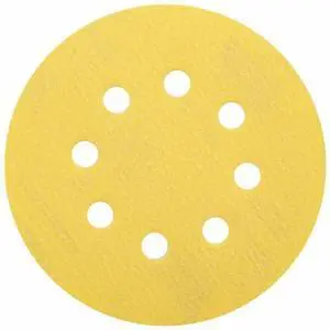 FOR Hook-and-Loop Sanding Disc, 5 in Dia, 6 Hole, Aluminum Oxide, P220 Grit, Coated Type, A296