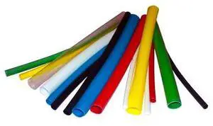 Heat Shrink Tube, 2:1 I.D. Shrink Ratio, Black, 100 ft