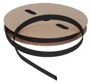 Heat Shrink Tube, Single Wall, 3:1 I.D. Shrink Ratio, Black, 250 ft