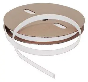 Heat Shrink Tube, Single Wall, 3:1 I.D. Shrink Ratio, White, 250 ft