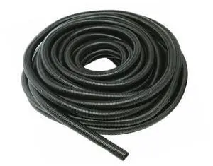 Flame Retardant Split Wire Loom - Polypropylene, 3/8 in Inch Diameter, 100 ft Feet Long, Black