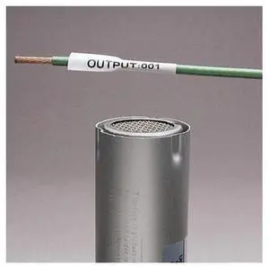 Heat Shrink Label, 3:1 I.D. Shrink Ratio, White, 0.34 in