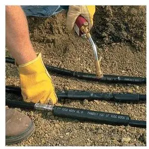 Adhesive Lined Heat Shrink Tube, Thick Wall, 3:1 I.D. Shrink Ratio, Black, 48 in, 2 PK