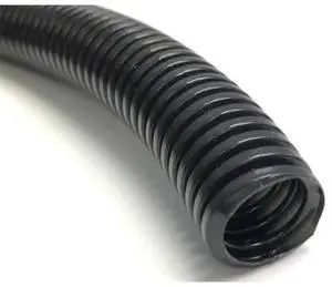 Kable Kontrol Non Split Corrugated Loom Tubing - 1" Inside Diameter - 250' Length - Black Polyethylene