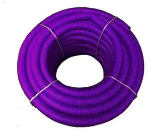 Kable Kontrol Convoluted Split Wire Loom Tubing - 3/4" Inside Diameter - 100' Length - Purple