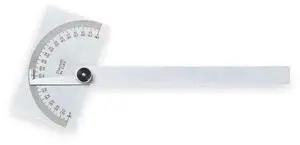 FOR Steel Protractor, Rectangular, 6 In