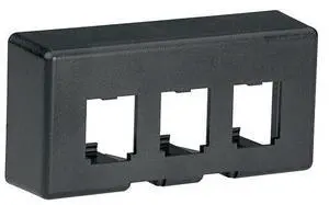 FOR Furniture Faceplate, 3 Port, Knoll M, Bl