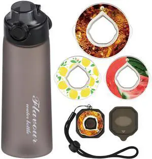 Alpha Fit MAX Air Up Compatible Water Bottle - 900ml/30oz Giant Size, BPA-Free, Leak-Proof with 3 Flavor Pods & Portable Pods Case | Shatterproof & Dishwasher-Safe