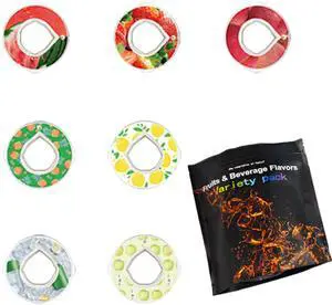 Alpha Fit Flavor Pods Pack | Variety Pods Compatible with Air Up & Alpha Fit Water Bottles | Zero Sugar, Zero Calories | Fruit Flavors: Cola, Watermelon, Peach & More 7-Pack Variety