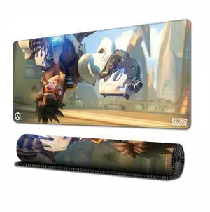 Alpha Fit Overwatch Themed Gaming Desk Pad, Large 31.5"x11.8" Extended Mouse Mat with Non-Slip Base, XXL Keyboard Mat | Multiple Hero Designs Available