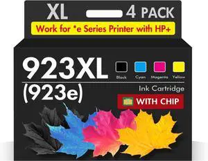 923 923XL 8130e Ink Cartridges Combo Pack: Replacement for HP 923e 923XL 923 Ink Cartridges for HP Printers OfficeJet Pro 8130e 8135e 8138e 8139e 9130 8122e 8120 8124e 8132e 8125e Printer