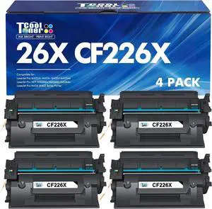 26X CF226X Toner Cartridge for HP Laserjet M402n M426fdw Black High Yield Compatible for HP 26A CF226A Pro M402n MFP M426fdw M402dn M402dne M402 M402dw M426fdn M426 M426dw Printer Ink 4 Pack