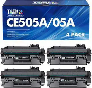 CE505A 05A Toner Cartridge Black 4 Pack P2035 Compatible Replacement for HP Laserjet P2035 P2055DN Toner Cartridge Work for HP P2055 P2055DN P2035N P2055DN P2030 P2050 P2055X P2055D Ink Print Printer