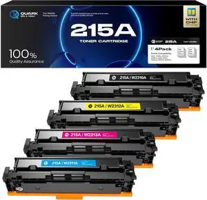 215A W2310A Toner Cartridges High Yield (with Chip) Compatible with HP 215 A W2311A W2312A W2313A for Color Laserjet Pro MFP M183fw M183n M182nw M18n M155a M155nw Printers (4 Pack, Bk/C/M/Y)