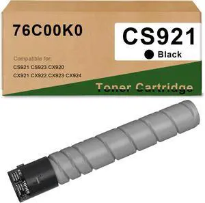 CS921 Black Toner Cartridge Compatible for 76C00K0 Black Toner Replacement for Lexmark CS921 CS923 CX920 CX921 CX922 CX923 CX924 Printers(1-Pack) CS921 Black Toner Cartridge Compatible for 76C00K0 Black Toner Replacement for Lexmark CS921 CS923 CX920 CX921 CX922 CX923 CX924 Printers(1-Pack)