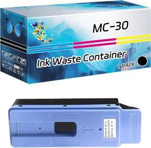 MC-30 Ink Waste Container Compatible for Canon imagePROGRAF PRO2000 PRO2100 PRO4000 PRO4000s PRO4100 PRO4100S Printers, High Yield 50000 Pages, with Chip High-Definition Printing (Black)