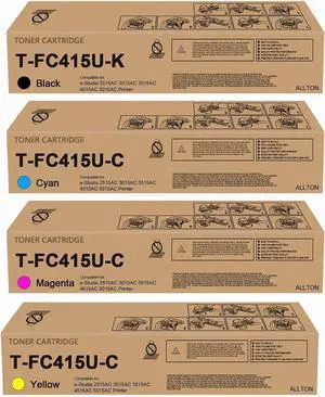 T-FC415U Toner Cartridge Compatible Toshiba T-FC415U TFC415U Toner Cartridge T-FC415U-K T-FC415U-C T-FC415U-M T-FC415U-Y T Replacement for Toshiba e-Studio 2515AC 3015AC 3515AC 4515AC 5015AC Printer
